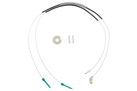 Elemente macara geam - Kit reparatie macara geam fata stanga cablu FORD TOURNEO CONNECT, TRANSIT CONNECT intre 2002-2013