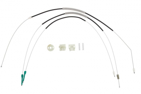 Elemente macara geam - Kit reparatie macara geam fata stanga/dreapta set, electric PEUGEOT 607 intre 2000-2011