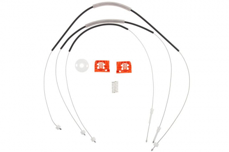 Kit reparatie macara geam fata stanga/dreapta set, electric VW CADDY III, TOURAN intre 2003-2015 [0]