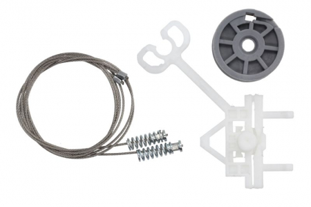 Elemente macara geam - Kit reparatie macara geam fata stanga potrivit CITROEN NEMO; FIAT FIORINO, QUBO; PEUGEOT BIPPER, BIPPER TEPEE dupa 2007 - set