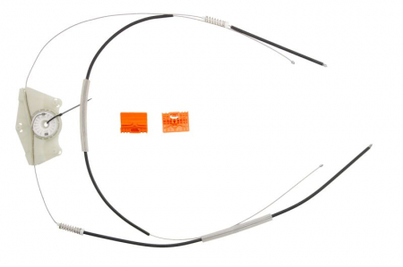 Elemente macara geam - Kit reparatie macara geam fata stanga set, electric AUDI A4 intre 2000-2008