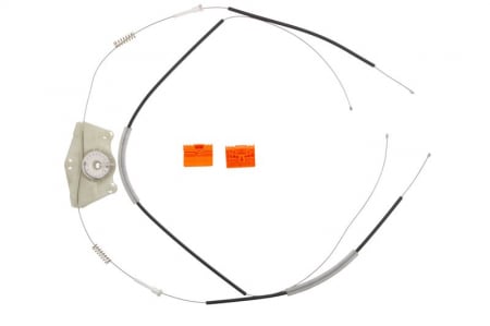 Elemente macara geam - Kit reparatie macara geam fata stanga set, electric PORSCHE CAYENNE; VW TOUAREG intre 2002-2010