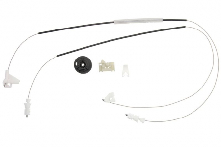 Elemente macara geam - Kit reparatie macara geam fata stanga potrivit RENAULT SCENIC I 1999-2003 - set, electric