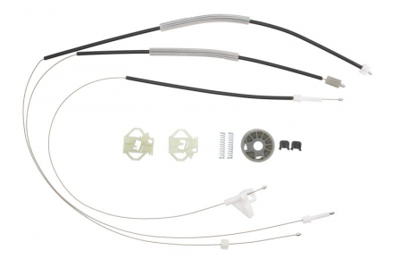 Elemente macara geam - Kit reparatie macara geam fata stanga set, electric SKODA OCTAVIA I intre 1996-2010