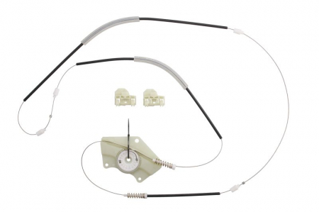 Elemente macara geam - Kit reparatie macara geam fata stanga set, electric SKODA SUPERB I, SUPERB II; VW PASSAT intre 1996-2015