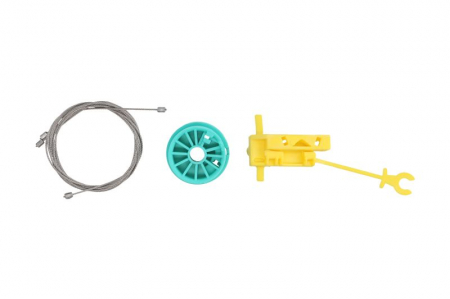 Elemente macara geam - Kit reparatie macara geam fata stanga set NISSAN PRIMASTAR; OPEL VIVARO A; RENAULT TRAFIC II dupa 2001