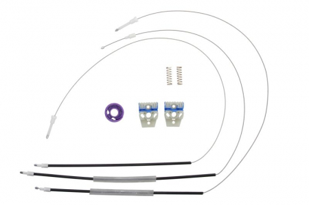 Elemente macara geam - Kit reparatie macara geam fata stanga set VW POLO dupa 2009