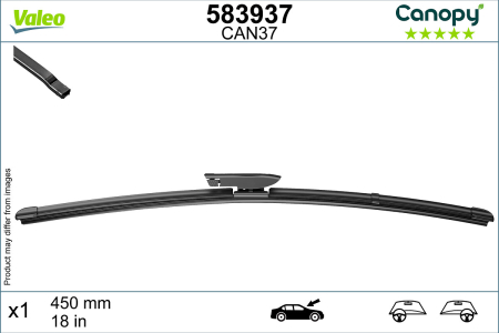Lama stergator fata (1buc) Canopy 450mm potrivit CITROEN C5 I, C5 II, C5 II/KOMBI, C5 I/KOMBI, NEMO, NEMO/MINIVAN; DACIA DUSTER, LOGAN II, LOGAN MCV II 09.98- [2]