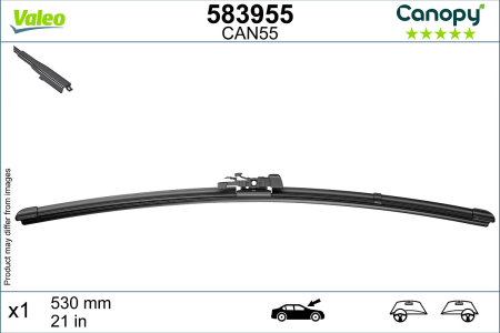 Lama stergator fata (1buc) Canopy 530mm potrivit MERCEDES GL (X164), M (W164), R (W251, V251); VOLVO S60 I, S80 I, V70 II, XC70 I, XC90 I 05.98-09.18 [2]