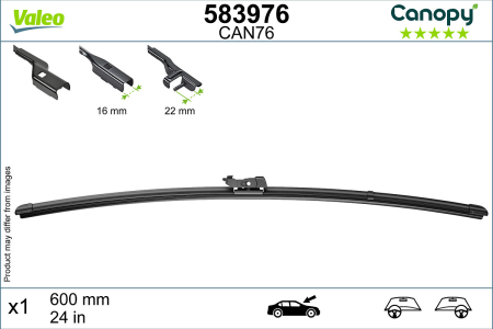 Lama stergator fata (1buc) Canopy 600mm potrivit DS DS 3, DS 3 / DS 3, DS 4 II; MERCEDES A (W176), C (C204), C T-MODEL (S204), C (W204), CLS (C218) 01.99- [2]