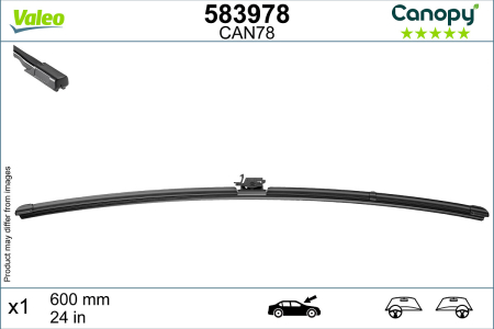 Lama stergator fata (1buc) Canopy 600mm potrivit MERCEDES A (V177), A (W176), A (W177), AMG GT (X290), CLA (C117), CLA (C118), CLA SHOOTING BRAKE (X117) 01.13- [2]