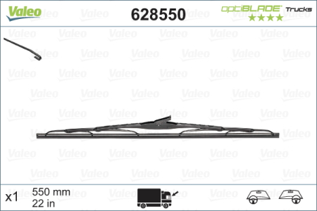 Lama stergator fata (1buc) Optiblade 550mm potrivit DAF 95, 95 XF, XF 105, XF 106, XF 95; MERCEDES SPRINTER 2-T (B901, B902), SPRINTER 3-T (B903), SPRINTER 4-T (B904) 10.83- [3]