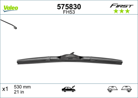 Lama stergator fata (1buc) VFH53 First Blade 530mm potrivit CITROEN C4 AIRCROSS, C-CROSSER, C-CROSSER ENTERPRISE; MITSUBISHI ASX, OUTLANDER II; PEUGEOT 4007, 4008 11.06- [3]