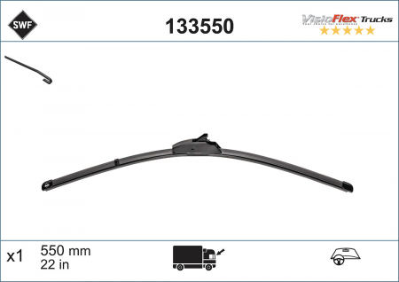 Lama stergator fata (1buc) Visioflex 550mm potrivit DAF 95 XF, XF 105, XF 106, XF 95 01.97- [1]