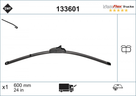 Lama stergator fata (1buc) Visioflex 600mm potrivit DAF LF, LF 45, LF 55; RVI MIDLUM, MASCOTT; VOLVO FL II, FL III; IVECO DAILY III, DAILY IV; NISSAN INTERSTAR 07.98- [3]