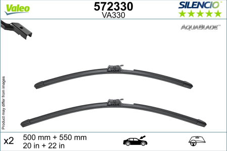 Lama stergator fata (2buc) 550/500mm potrivit MERCEDES SL (R232) 03.22- [2]