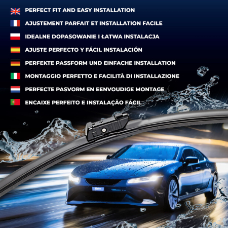 Lama stergator fata (2buc) Silencio 650/430mm potrivit DS DS 9; VOLVO EX30; BMW 2 (U06); CUPRA FORMENTOR; PEUGEOT 508 II 09.18- [3]