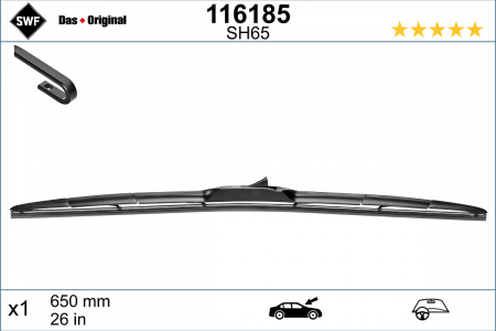 Lamela stergator fata (1 buc) 650mm potrivit CHRYSLER PACIFICA; HONDA CIVIC IX, CR-Z, JAZZ III; HYUNDAI GRAND SANTA FÉ, I30, I40 I, I40 I CW, IONIQ, IONIQ 5, IONIQ 6, KONA 09.02- [3]