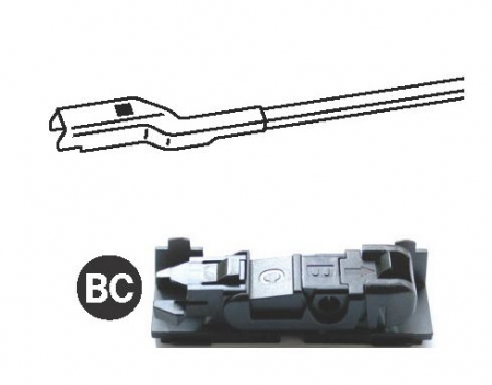 Lamela stergator fata (1 buc) Force 450mm potrivit MERCEDES CITAN TOURER (W420), CITAN/MINIVAN (W420), GLK (X204), X (470); ABARTH 124 SPIDER; ALFA ROMEO 159, 33, BRERA, GIULIA, GIULIETTA, SPIDER 11.7 [2]