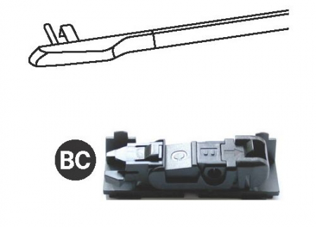 Lamela stergator fata (1 buc) Force 450mm potrivit MERCEDES CITAN TOURER (W420), CITAN/MINIVAN (W420), GLK (X204), X (470); ABARTH 124 SPIDER; ALFA ROMEO 159, 33, BRERA, GIULIA, GIULIETTA, SPIDER 11.7 [1]