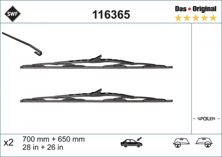 Lamela stergator fata (1 set=2 buc) cadru 700/650mm [3]