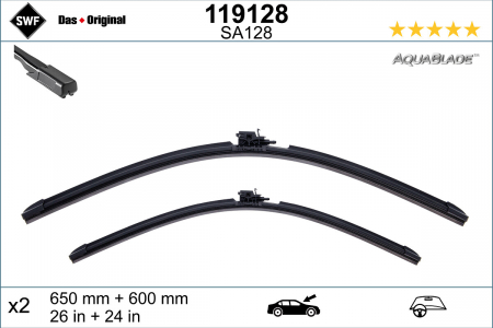 Stergatoare auto - Lamela stergator fata (2 buc) AquaBlade 650/600mm potrivit MERCEDES SPRINTER 3,5-T (B907), SPRINTER 3,5-T (B907, B910), SPRINTER 3-T (B907), SPRINTER 3-T (B910) 02.18-