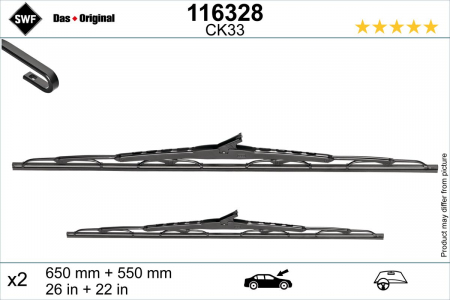 Lamela stergator fata (2buc) 650/550mm potrivit MERCEDES V (638/2), VITO (W638) 02.96-07.03 [2]