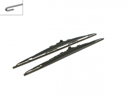 Lamela stergator fata (blister, 1 set=2buc) cadru cu spoiler NR. 702S TWIN 700/650mm [3]