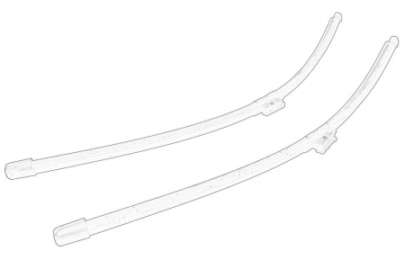 Lamela stergator plat Fata (2buc) 650/600mm potrivit MERCEDES potrivit MERCEDES SPRINTER 3,5-T (B907), SPRINTER 3,5-T (B907, B910), SPRINTER 3-T (B907), SPRINTER 3-T (B910) 02.18- [1]