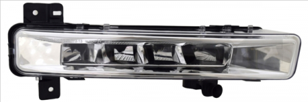 Lampa ceata - Lampa ceata fata dreapta (LED, insert crom) potrivit BMW 5 G30, G31, G38, F90, 6 GRAN TURISMO G32 02.17-