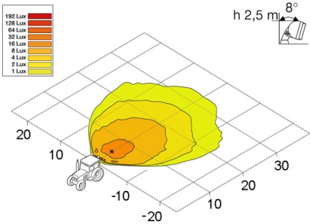 Lampa de lucru (H3/Halogen, 12V, 55W, lungime: 2000mm, inaltime: 100mm, latime: 160mm, adancime: 78mm) [1]