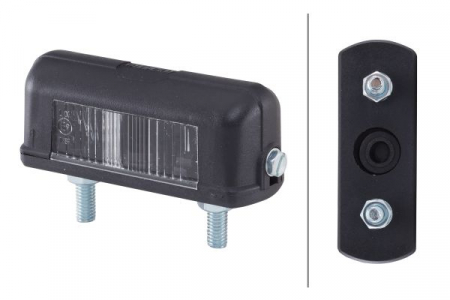 Lampa numar inmatriculare (C5W, 12/24V, culoare: negru, culoare sticla: transparent, 28x81mm) [1]