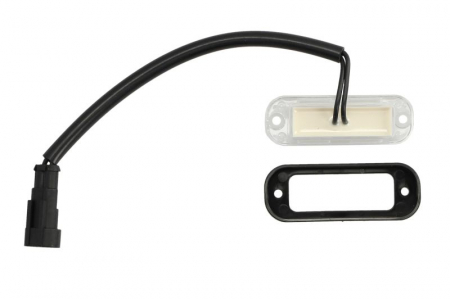 Lampa numar inmatriculare (LED, 12/24V, conector: SUPERSEAL, negru, in relief) [1]