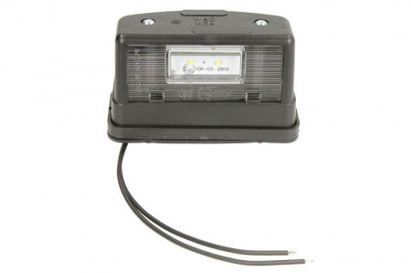 Piese Auto - Lampa numar inmatriculare (LED, 12/24V, culoare: negru)