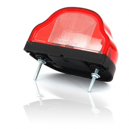 Piese Auto - Lampa numar inmatriculare (R10W, culoare: rosu, cu lumina de pozitie)