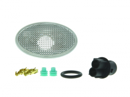 Semnalizator - Lampa semnalizare fata Dreapta/Stanga potrivit MERCEDES A (W168), CITAN MIXTO (DOUBLE CABIN), CITAN (MPV), CITAN/MINIVAN (W415), VIANO (W639) 1.2-Electric dupa 1997 (alb)