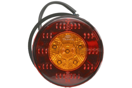 Iluminat auto - Lampa semnalizare spate stanga/dreapta potrivit Temsa - LED, 24 V, Rosu / Portocaliu