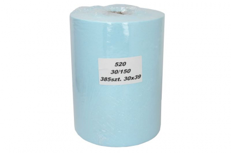 Echipamente - Laveta, 385 foite; anti praf; rezistent la dizolvant si detergent; turcoaz - rola 30cm / 150mb