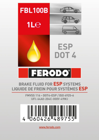 Lichid de frână FERODO DOT4 1L ESP [1]