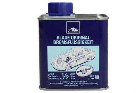 Ulei Lichide tehnice - Lichid frana DOT 3 (0,5L) [uscat: 245°C, umed: 150°C, vascozitate: 1500mm²/sec.] SAE J1703, ISO/DIN 4925 - schimbati la fiecare 1 an SL