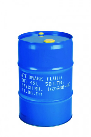 Ulei Lichide tehnice - Lichid frana DOT4 (50L) [uscat: 260°C, umed: 165°C, vascozitate: 1400mm²/sec.] SAE J1703, ISO/DIN 4925 klasa 4;FMVSS 116 DOT4, - schimbati la fiecare 1 an SL