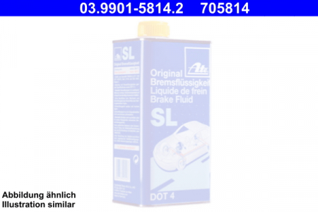 Lichid frana DOT4 (50L) [uscat: 260°C, umed: 165°C, vascozitate: 1400mm²/sec.] SAE J1703, ISO/DIN 4925 klasa 4;FMVSS 116 DOT4, - schimbati la fiecare 1 an SL [1]