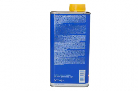 Lichid frane DOT4 (1L) [260°C,  165°C, vascozitate: 1400mm²/sec.] SAE J1703, ISO/DIN 4925 [1]