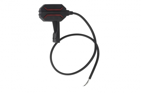 Lumina clarificare dreapta; Dragon, forma: trapezoidal, portocaliu/rosu/alb, LED, inaltime 115mm; latime 50mm; adancime 54mm, în relief, lungime cablu 600mm, cu cuier, 12/24V (IP68, Dragon) [0]