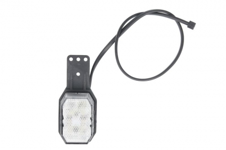 Piese Auto - Lumina clarificare dreapta; FLEXIPOINT, rosu/alb, LED, inaltime 65mm; latime 44mm; adancime 28mm, în relief, lungime cablu 500mm, cu cuier, 12V (FLEXIPOINT)