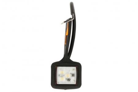 Lumina clarificare dreapta, forma: dreptunghiular, rosu/alb, LED, în relief, lungime cablu 200mm, cu cuier, 12/24V [0]