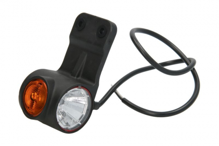 Lumina clarificare dreapta, forma: rotund, portocaliu/rosu/alb, LED, în relief, lungime cablu 600mm, cu cuier, 12/24V (IP68) [2]