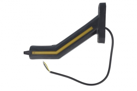 Piese Auto - Lumina clarificare dreapta, portocaliu/rosu/alb, LED, suprafata, lungime cablu 400mm, cu brat lung, 12/24V (cu functie de semnalizator spate, IP6K9K)