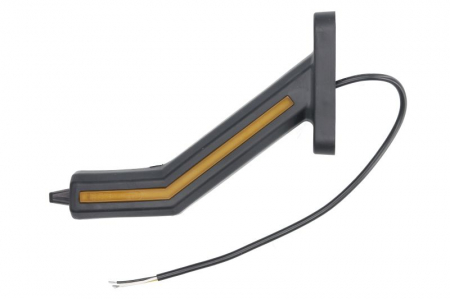 Piese Auto - Lumina clarificare dreapta, portocaliu/rosu/alb, LED, suprafata, lungime cablu 400mm, cu brat lung, 12/24V (cu functie de semnalizator spate, IP6K9K)