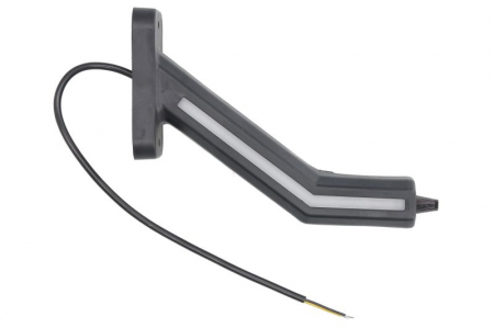 Lumina clarificare dreapta, portocaliu/rosu/alb, LED, suprafata, lungime cablu 400mm, cu brat lung, 12/24V (cu functie de semnalizator spate, IP6K9K) [1]